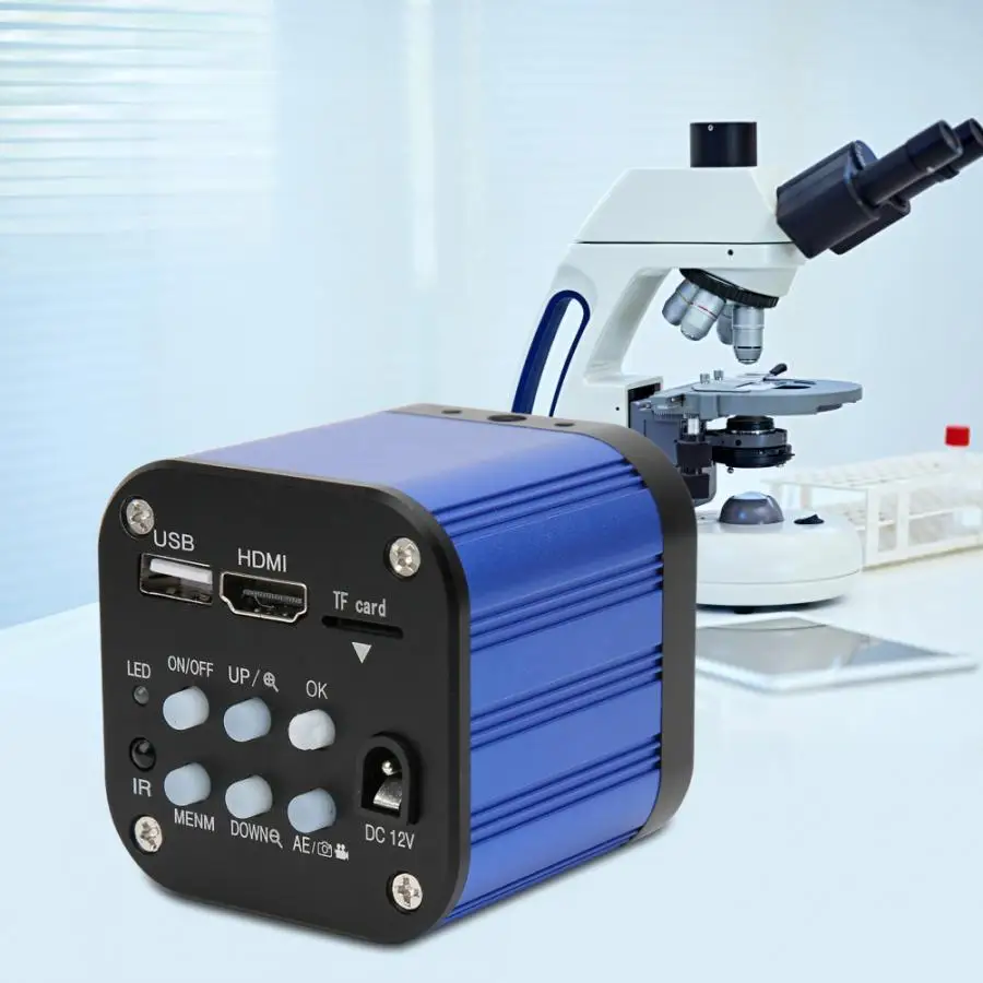 Цифровая электрическая промышленная микроскопическая камера 4k USB с дистанционным управлением 100-240 В Microscopio Digital