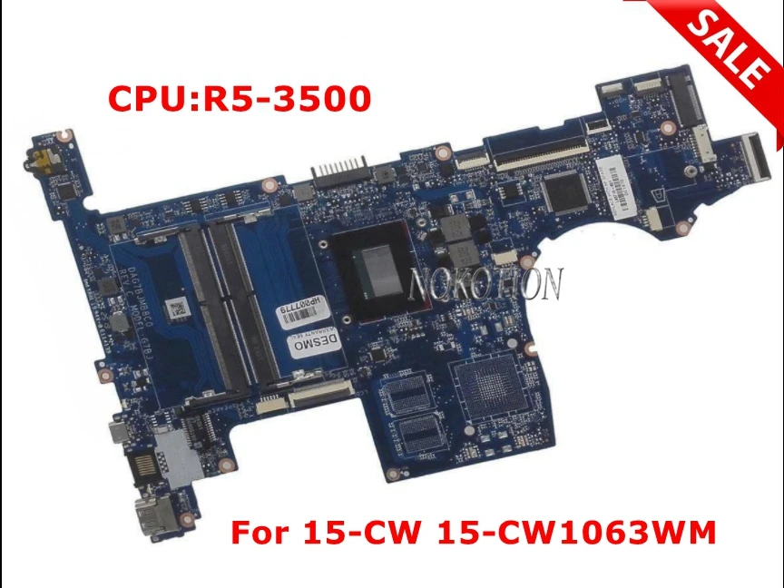 L46710-601 L46710-001 Для HP Pavilion 15-CW 15-CW1063WM Материнская плата Ноутбука DAG7BFMB8D0 DAG7BJMB8C0 С процессором R5-3500 DDR4
