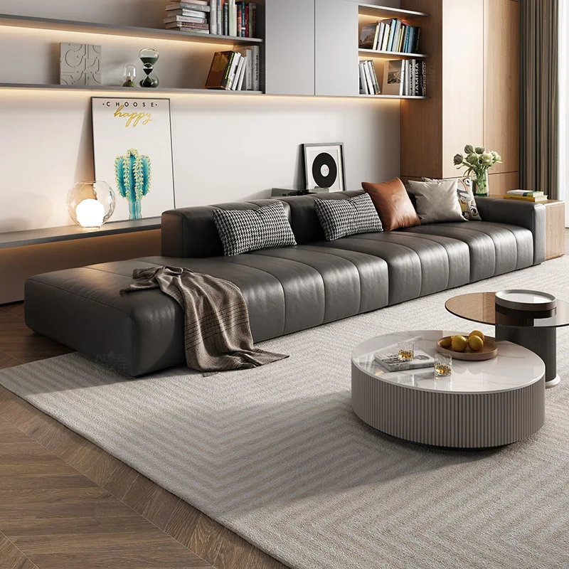 Итальянский стиль, минималистичные технологии, тканевый диван в гостиной, современная простота, креатив скандинавского дизайнера, страйг из воловьей кожи на первом этаже.