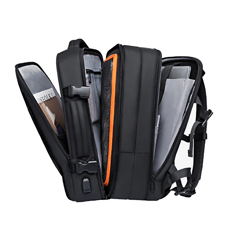 Дорожный рюкзак Мужские деловые Большие Эстетичные рюкзаки с возможностью расширения USB-сумка Вместимостью 17,3 для ноутбука для путешествий с рюкзаком Водонепроницаемый