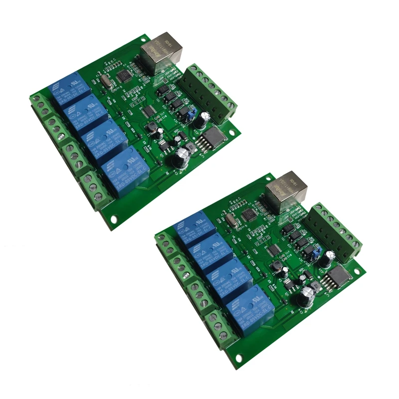 2X LAN Ethernet RJ45 TCP/IP ВЕБ-Пульт Дистанционного Управления С 4-Канальным Ретрансляционным Сетевым Контроллером UDP W5500