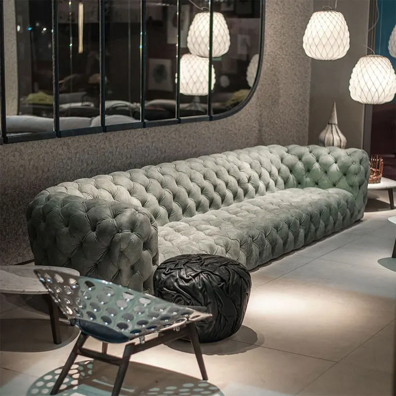 Роскошный кожаный диван для гостиной, современный итальянский диван с водонепроницаемой обивкой для гостиной, минималистская мебель Lazy Woonkamer Banken