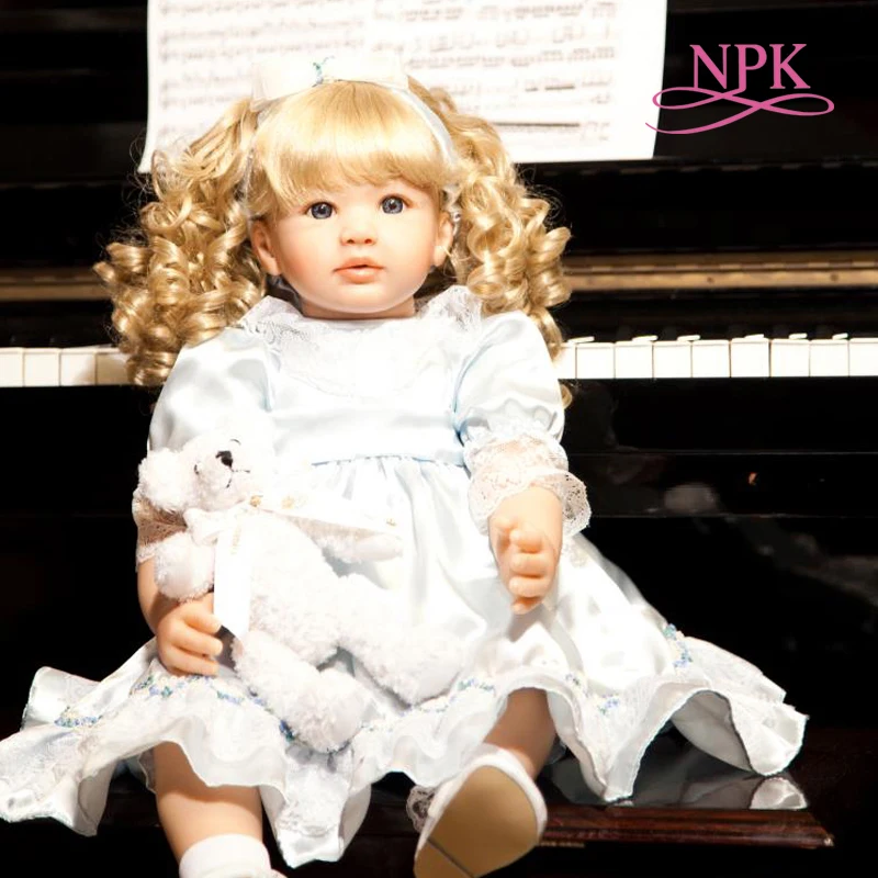 60 см NPK реалистичная кукла bebe reborn baby, мягкая силиконовая ткань для тела, кукла-малышка для детских подарков на день рождения