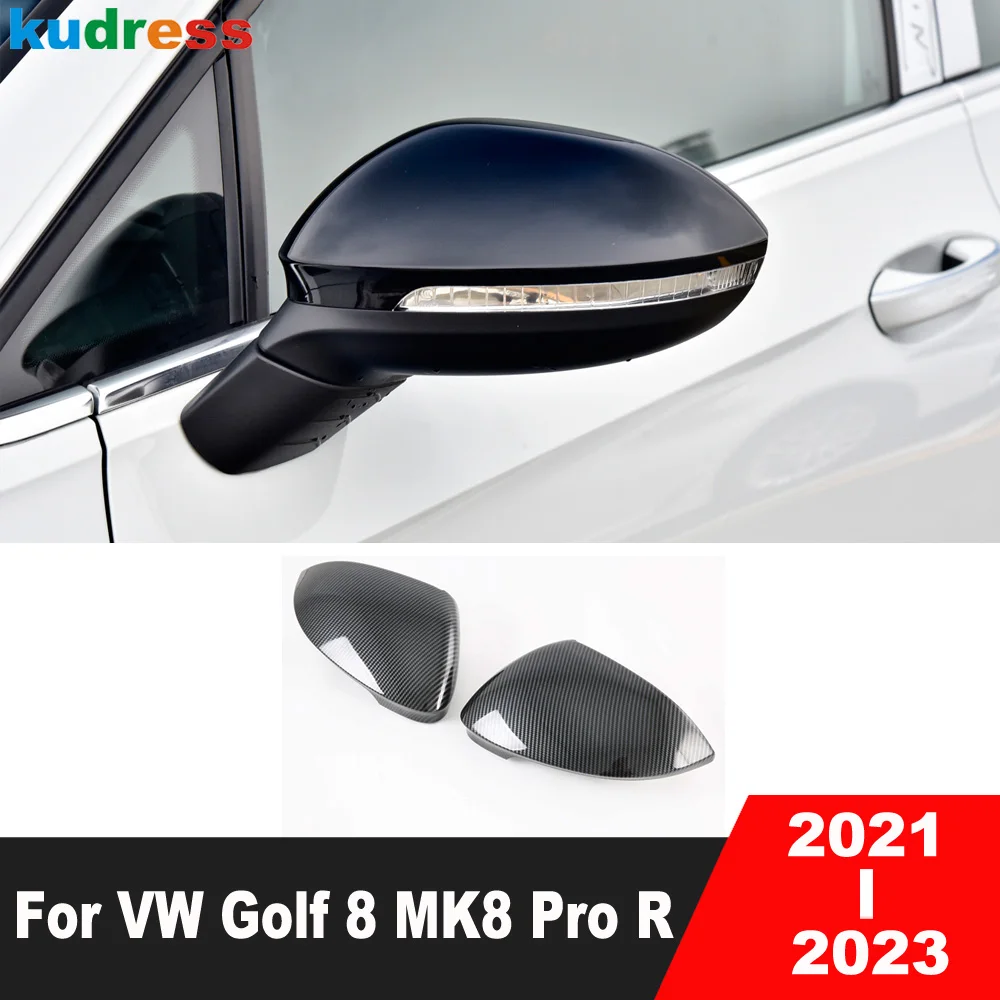 Для Volkswagen VW Golf 8 MK8 Pro R 2021 2022 2023 Карбоновая Накладка На Зеркало Заднего Вида, Накладка На Боковые Зеркала Заднего Вида, Автомобильные Аксессуары