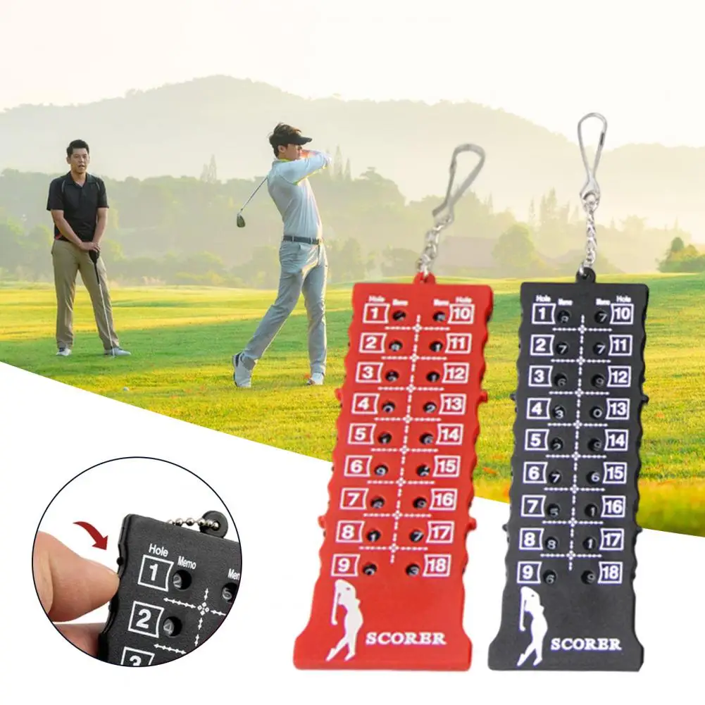 Недеформируемое табло для гольфа на 18 лунок Компактное учебное пособие, простой в использовании счетчик очков для гольфа