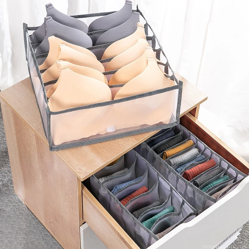 Ящик шкафа-органайзера для нижнего белья, ящик для хранения бюстгальтеров, носков, Органайзеры для одежды, коробка-органайзер для трусов, брюк