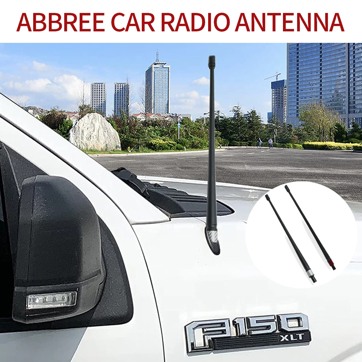 ABBREE Автомобильная радиоантенна Сменная Антенна Гибкая Резиновая Автомобильная антенна для Toyota Ford Mazda VW Audi Honda WRC Nissan