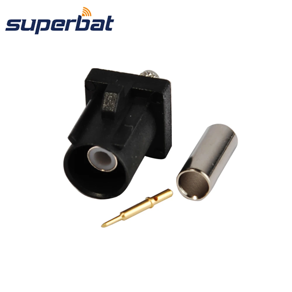 Обжимной разъем Superbat Fakra A Black /9005 Применяется к Радиоприемнику Без фантомного питания для кабеля RG316 RG174 LMR100