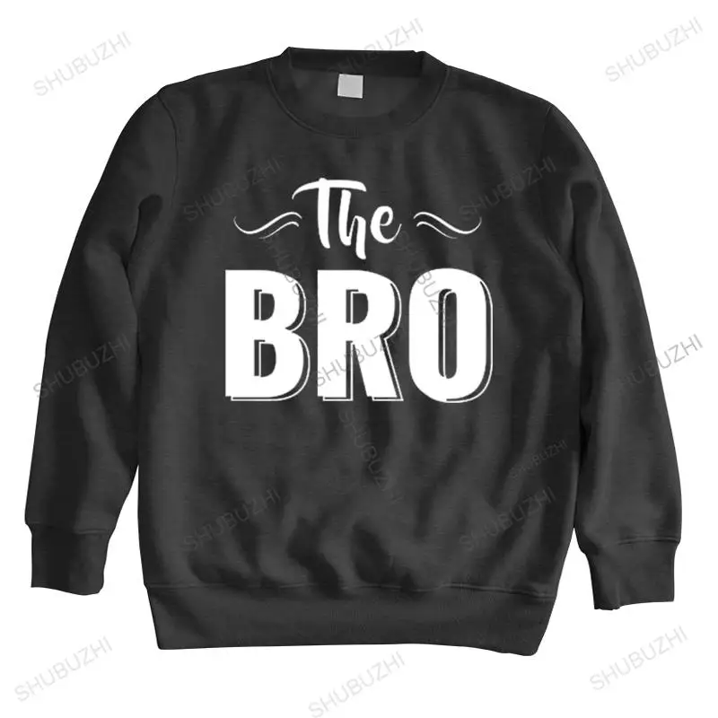 весенние мужские черные свитера The BRO-отличный подарок для братьев и сестер, забавные подарки для братьев, повседневная теплая толстовка с длинным рукавом европейского размера