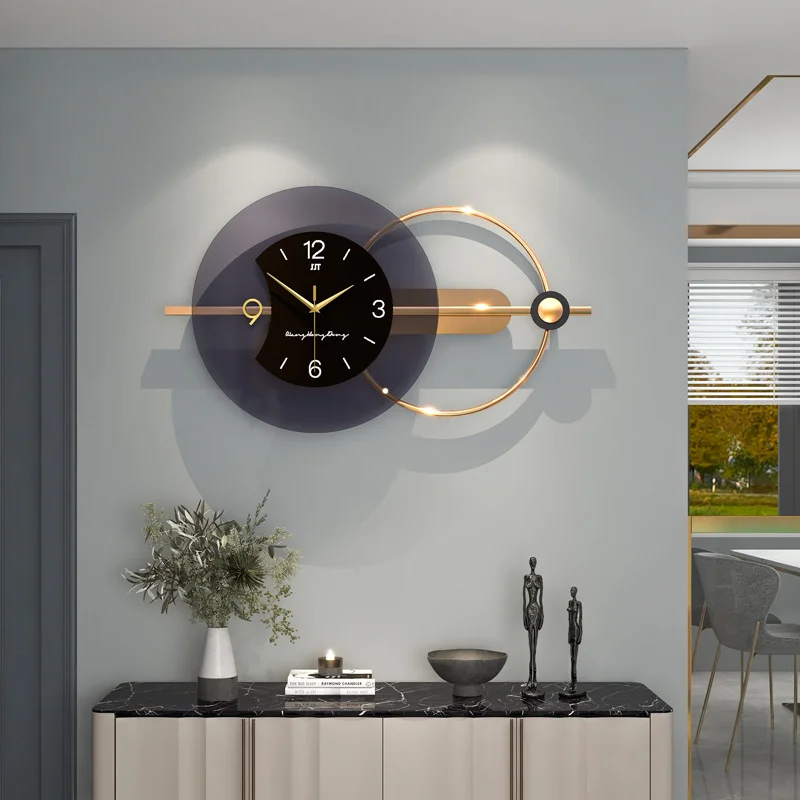 Акриловые декоративные часы для гостиной легкие роскошные настенные часы современный минималистичный модный дом креативные часы настенный взрыв