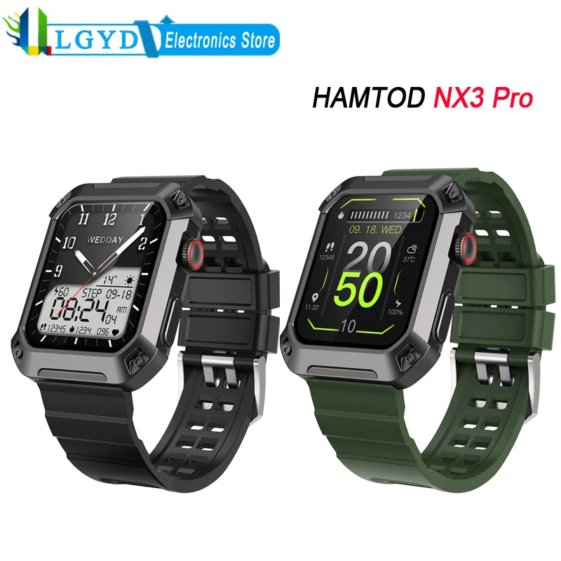 HAMTOD NX3 Pro IP68 Прочные Смарт-часы 1.83 