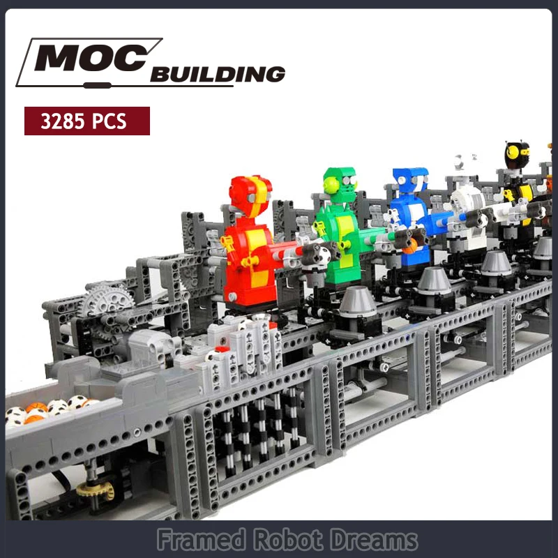 Креативная высокотехнологичная модель MOC Building Block Technology Bricks Motor Детская игрушка В подарок, робот Мечты в рамке, Набор для сборки своими руками