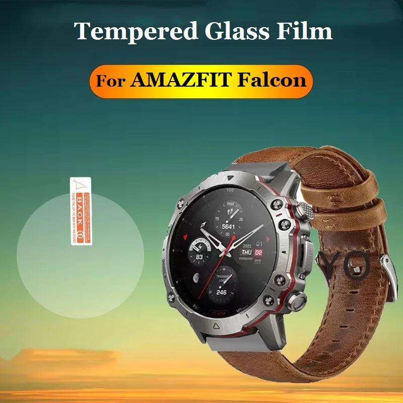 10 шт. Защитная пленка для экрана смарт-часов Amazfit Falcon Round Smartwatch из закаленного стекла против царапин, защитная пленка