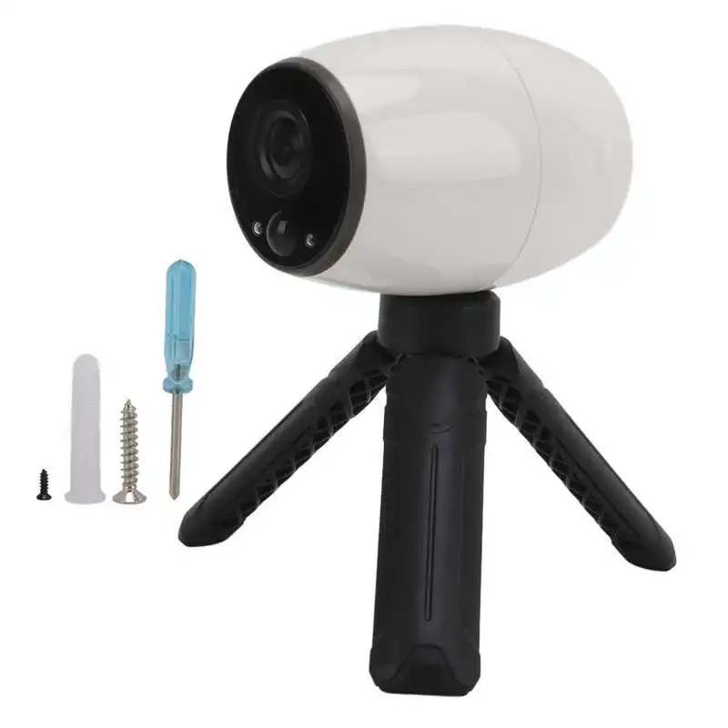 Камера безопасности 1080P WiFi Домашнее видеонаблюдение Беспроводное ночное видение Водонепроницаемое обнаружение движения 2-полосный звук с питанием от батареи