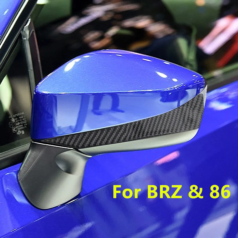 Для Subaru BRZ Toyota 86 Аксессуары 2 шт./лот Интерьер автомобиля из углеродного волокна Боковое зеркало заднего вида Панель Крышка Чехол Наклейка Украшение