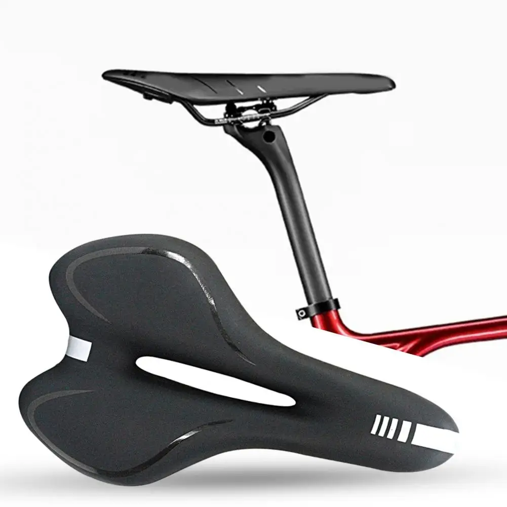 Велосипедное седло, водонепроницаемое амортизирующее велосипедное седло, дышащая светоотражающая полоса, MTB Велосипедное седло, велосипедные детали для езды на велосипеде