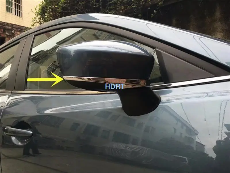 Накладка На Зеркало заднего Вида, Наклейка-Рамка Для Mazda 2 Demio 2015 + Аксессуары Для Стайлинга Автомобилей, Накладка На Боковое Зеркало Заднего Вида