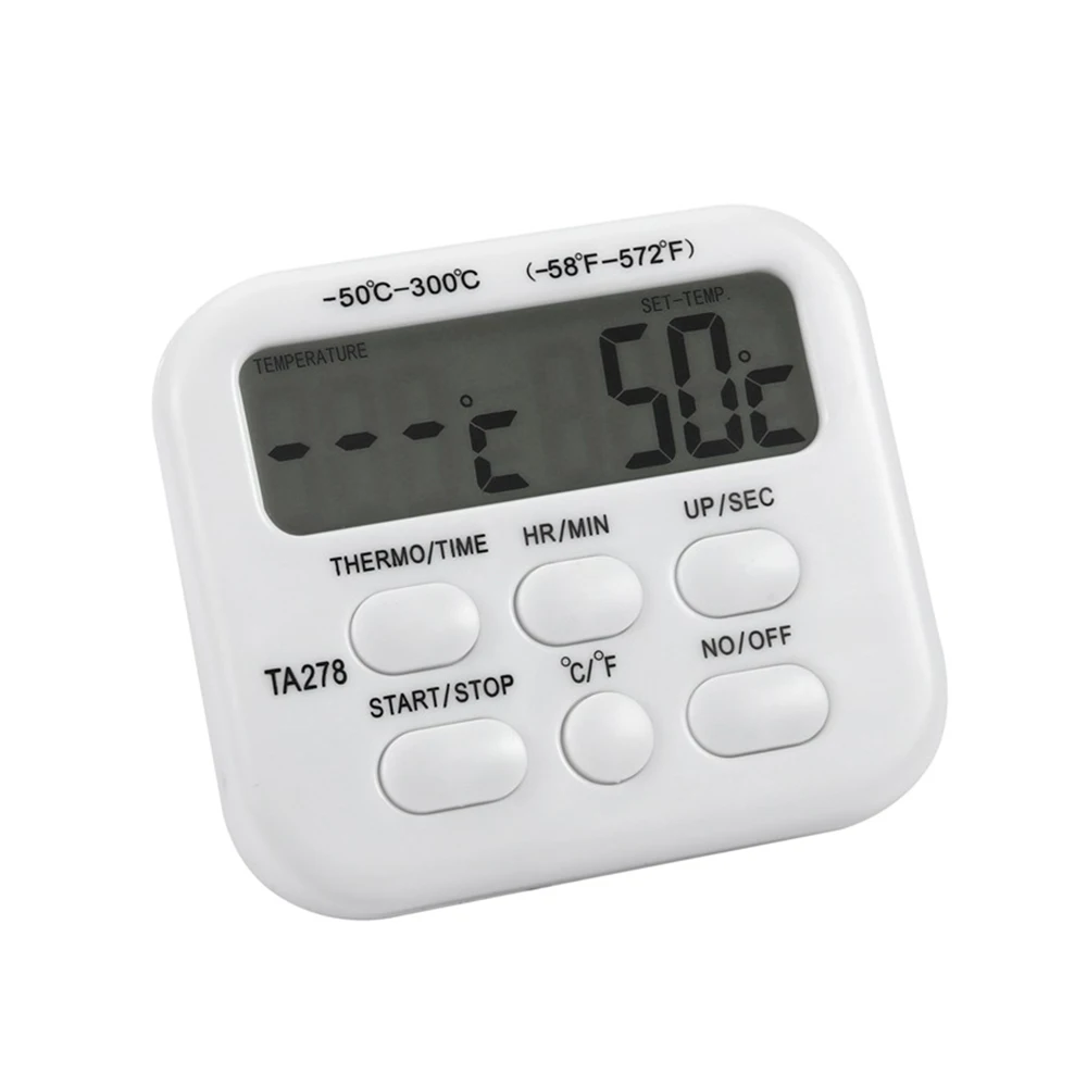 Термометр для духовки плиты Датчик температуры мяса в духовке Кухонный термометр с функцией таймера обратного отсчета