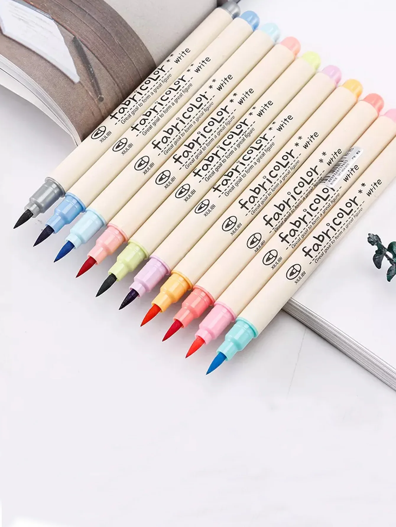 Bview Art 10 цветов, Акварельные кисти, Маркеры, Каллиграфические ручки, Мягкая кисть, маркер для раскрашивания