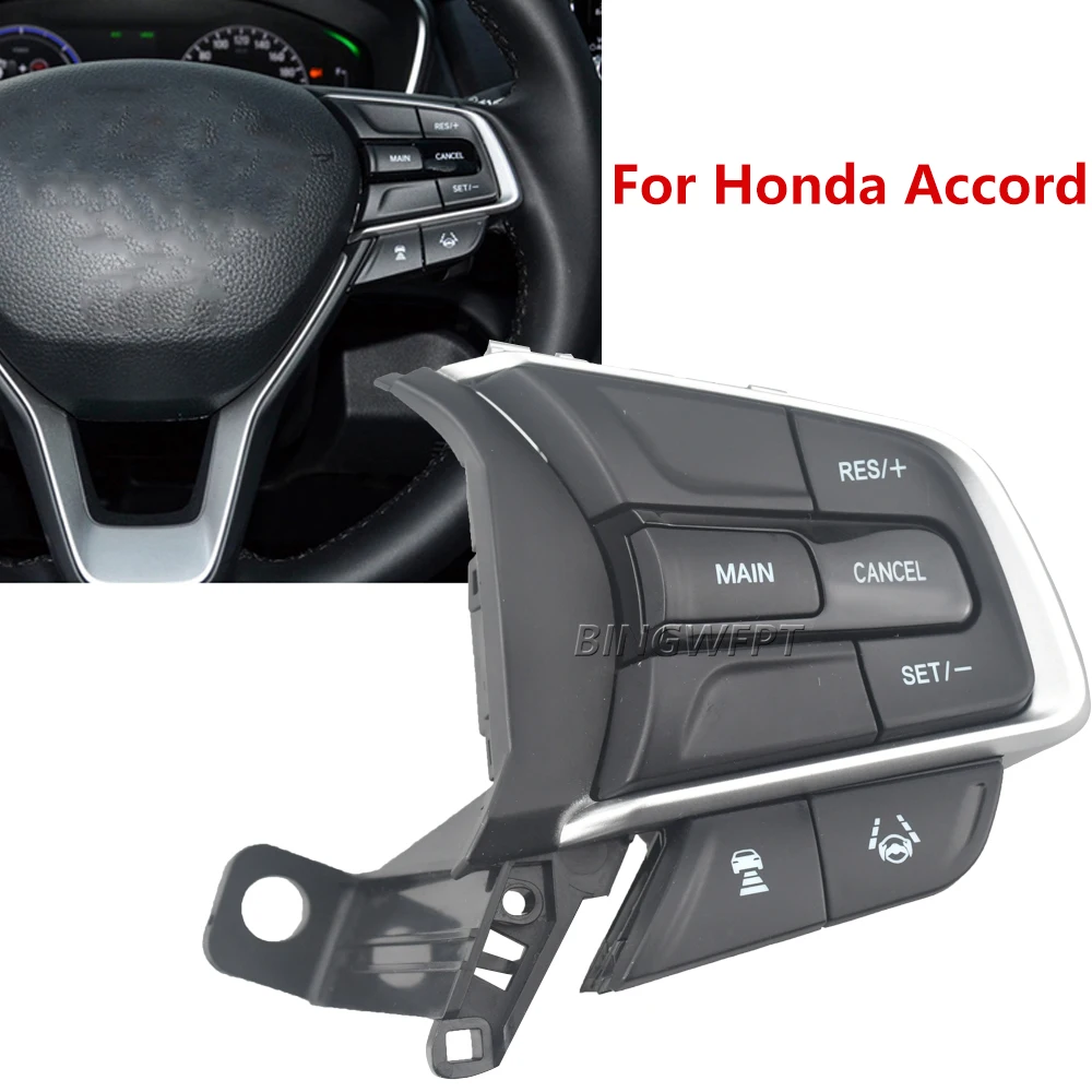 Совершенно новые переключатели для Honda Accord № 10 2018 2021 2022 Кнопки рулевого колеса Аксессуары для переключателя круиза Подсветка правой стороны
