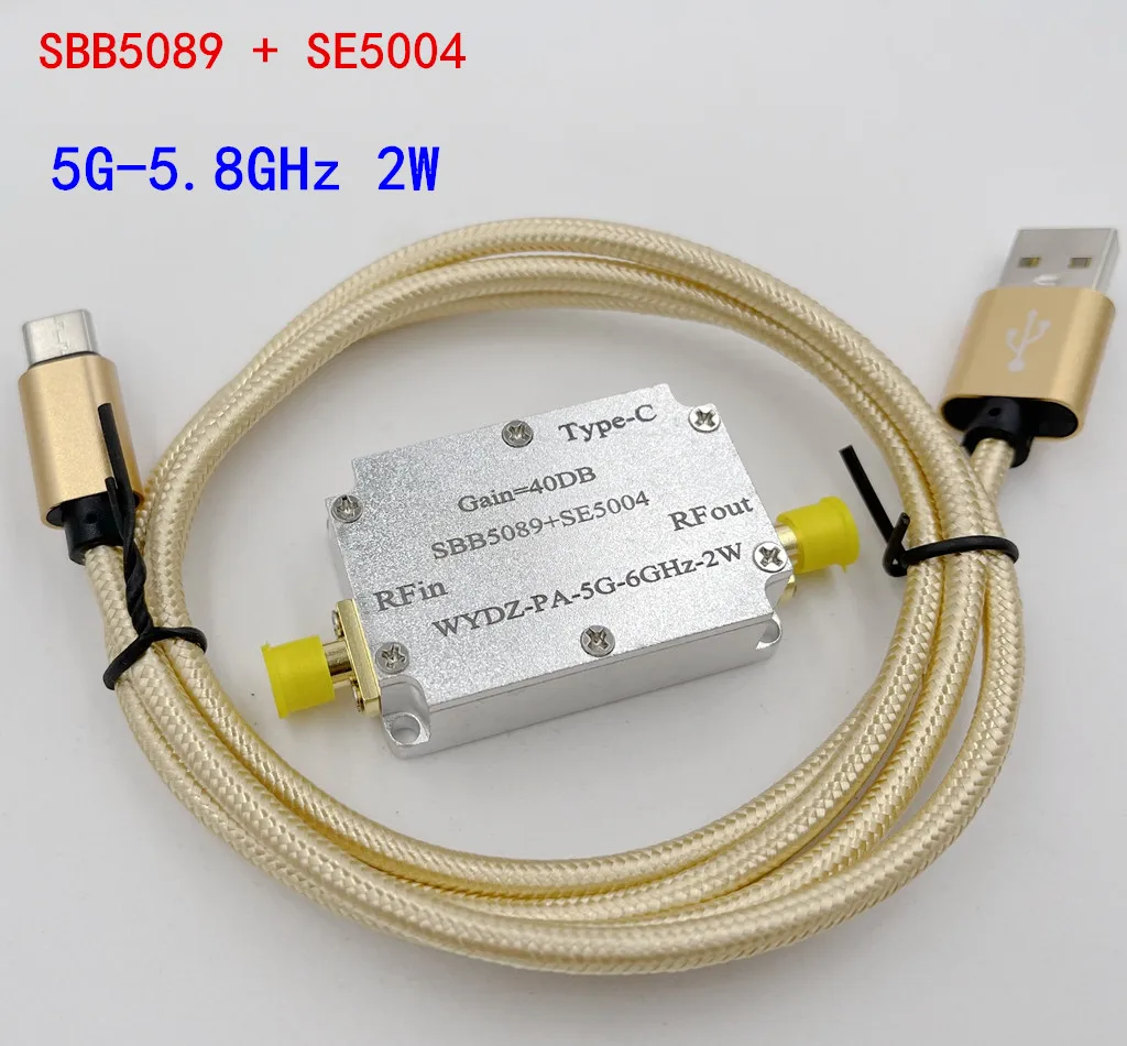 SBB5089+SE5004 Усилитель мощности СВЧ-диапазона 5G-6GHz 2W 40DB WYDZ-PA-5G-6GHz-2W