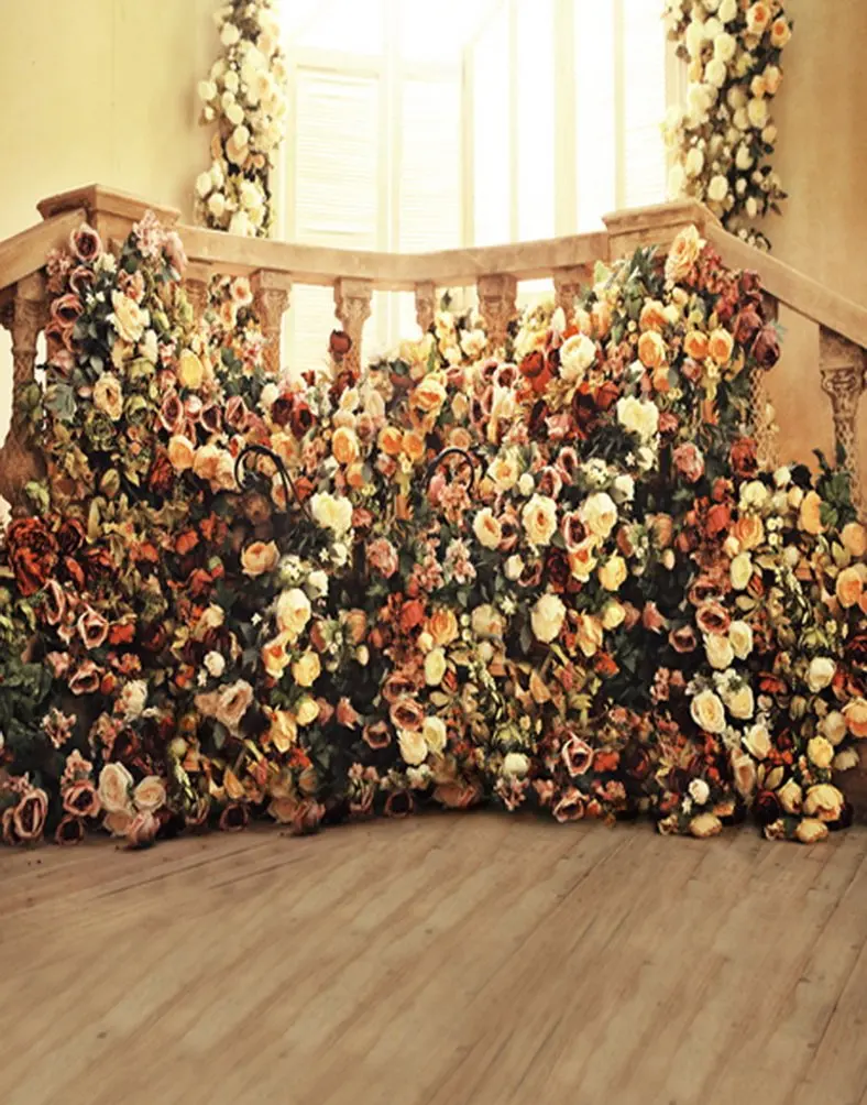 Деревянный пол размером 5х7 футов, цветы, фоновые рисунки для фотосъемки в комнате, реквизит для фотосъемки, студийный фон