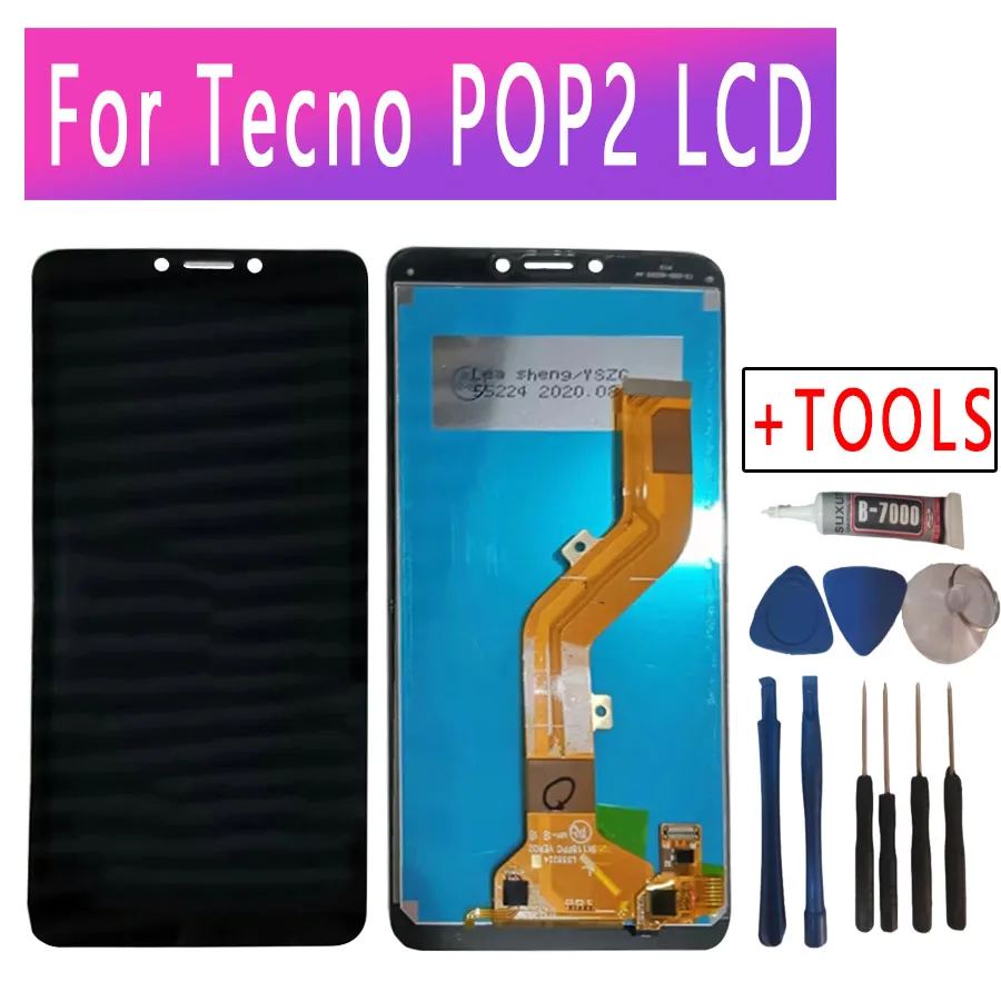 Для замены ЖК-дисплея Tecno POP 2 для ремонта сенсорного экрана мобильного телефона