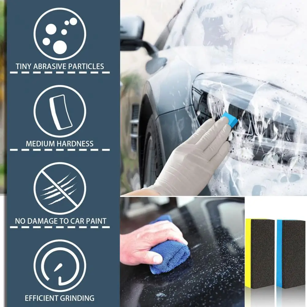 10шт 10шт Губка-аппликатор с керамическим покрытием для автомобиля, стекло, Нанополировочное покрытие, Аппликатор, губки для автоматической эпиляции воском, полировка