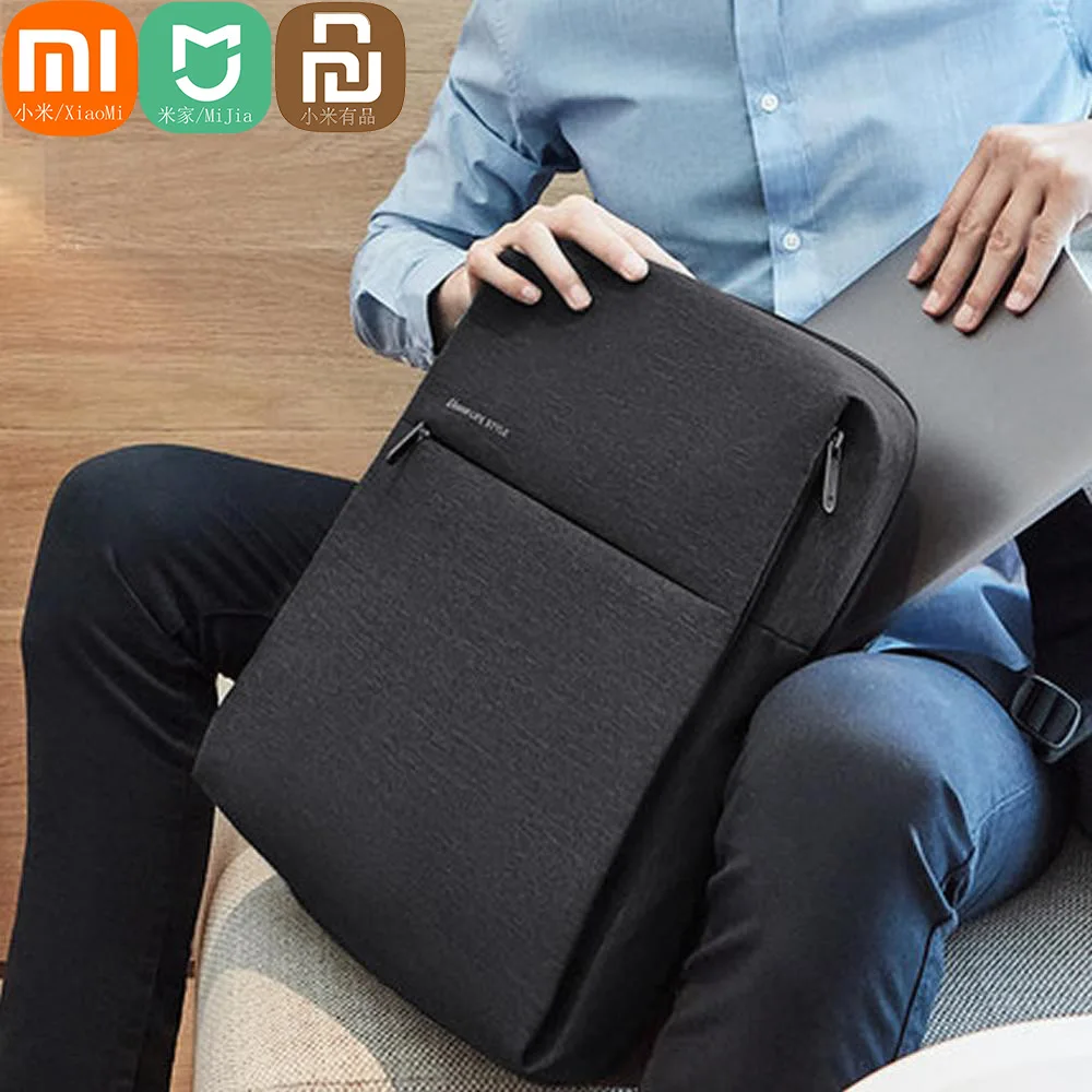 Оригинальный рюкзак Xiaomi Mi Минималистичный городской стиль жизни, рюкзаки из полиэстера для школы, деловых поездок, мужская сумка большой емкости