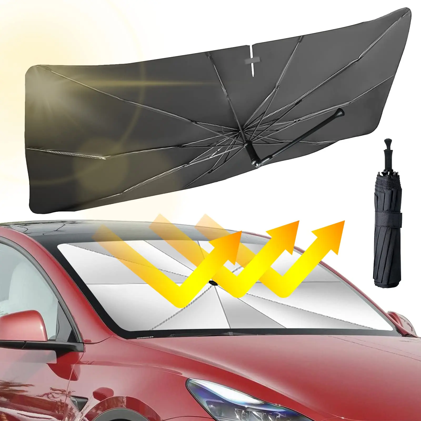 Солнцезащитный козырек на лобовом стекле автомобиля, зонт, крышка солнцезащитного козырька, блокирующая ультрафиолетовые лучи, защита солнцезащитного козырька, складной отражатель, ветровые стекла, зонт