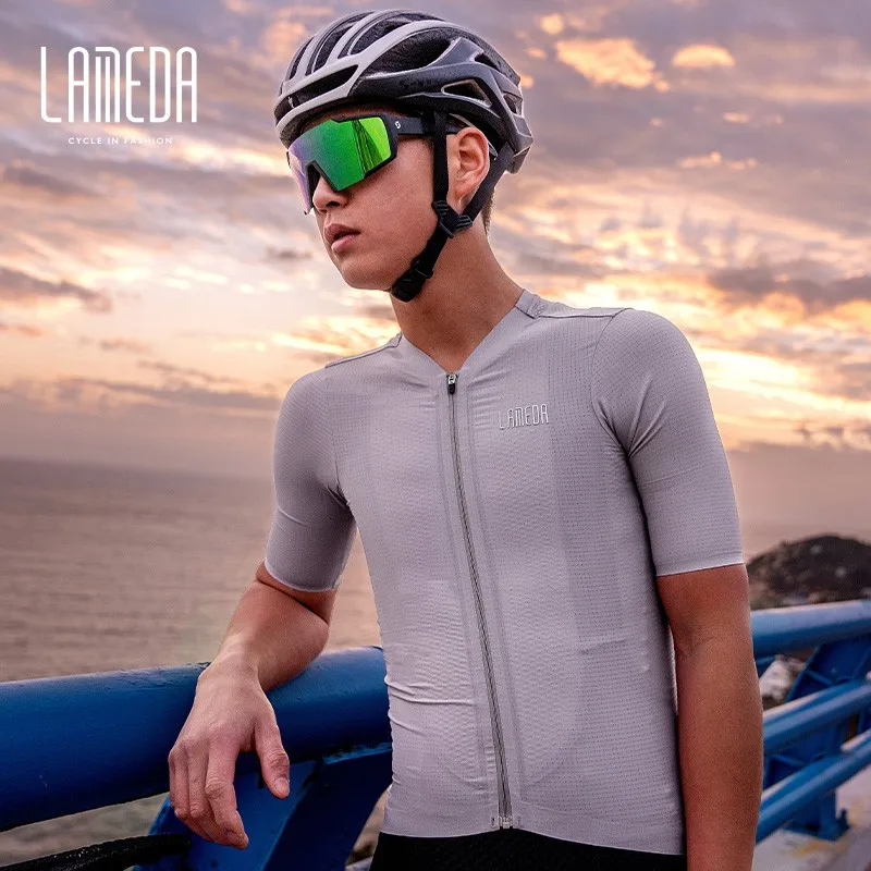 LAMEDA 2023 новая высококачественная велосипедная одежда, мужская куртка с короткими рукавами, летняя дорожная одежда для автомобилей, велосипедное снаряжение