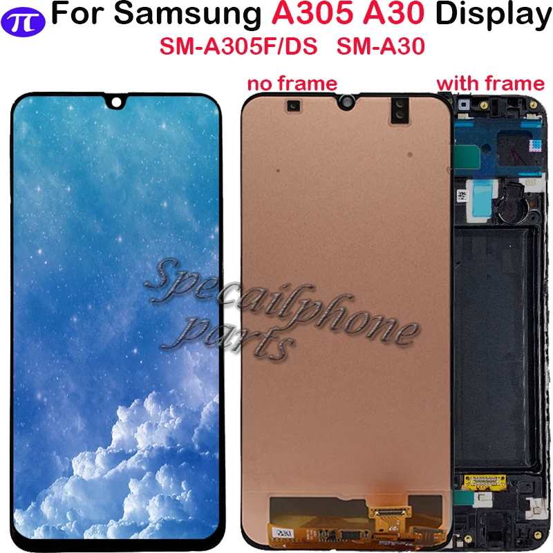 Origin Для Samsung Galaxy A305 A305F A305A A30 ЖК-дисплей Сенсорный Экран с рамкой Дигитайзер В сборе Замена для A305FD LCD