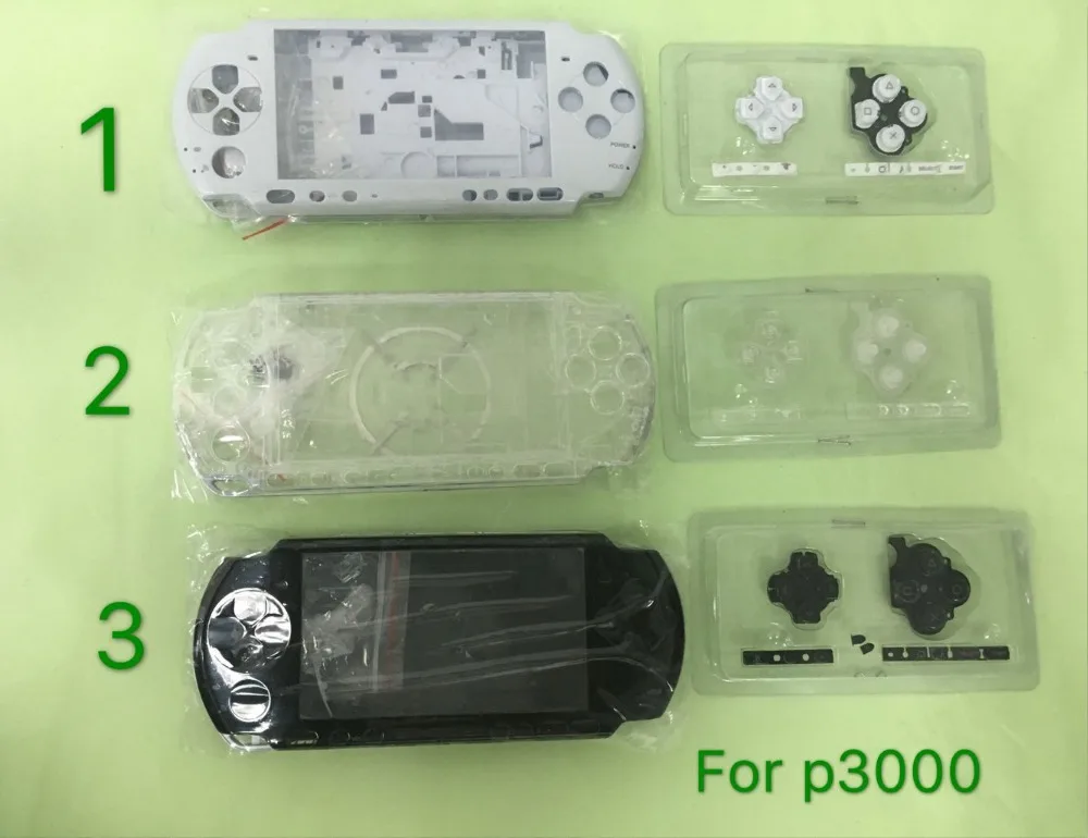 Сменный полный корпус чехол-накладка с кнопками комплект для игровой консоли PS3000 PSP 3000 старой версии